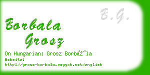 borbala grosz business card